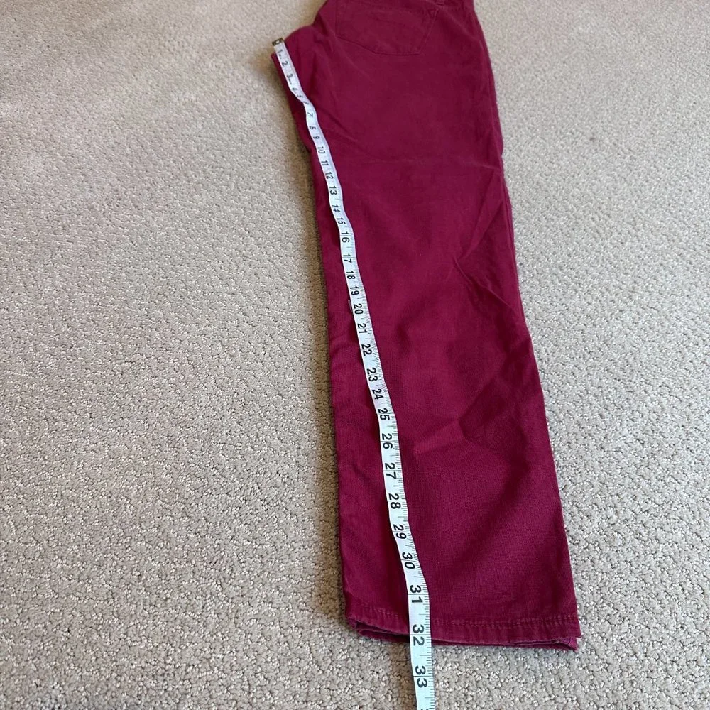 Holiday Brand Jeans Pants Red Straight Leg Preppy Classic Casual Friday Size 32